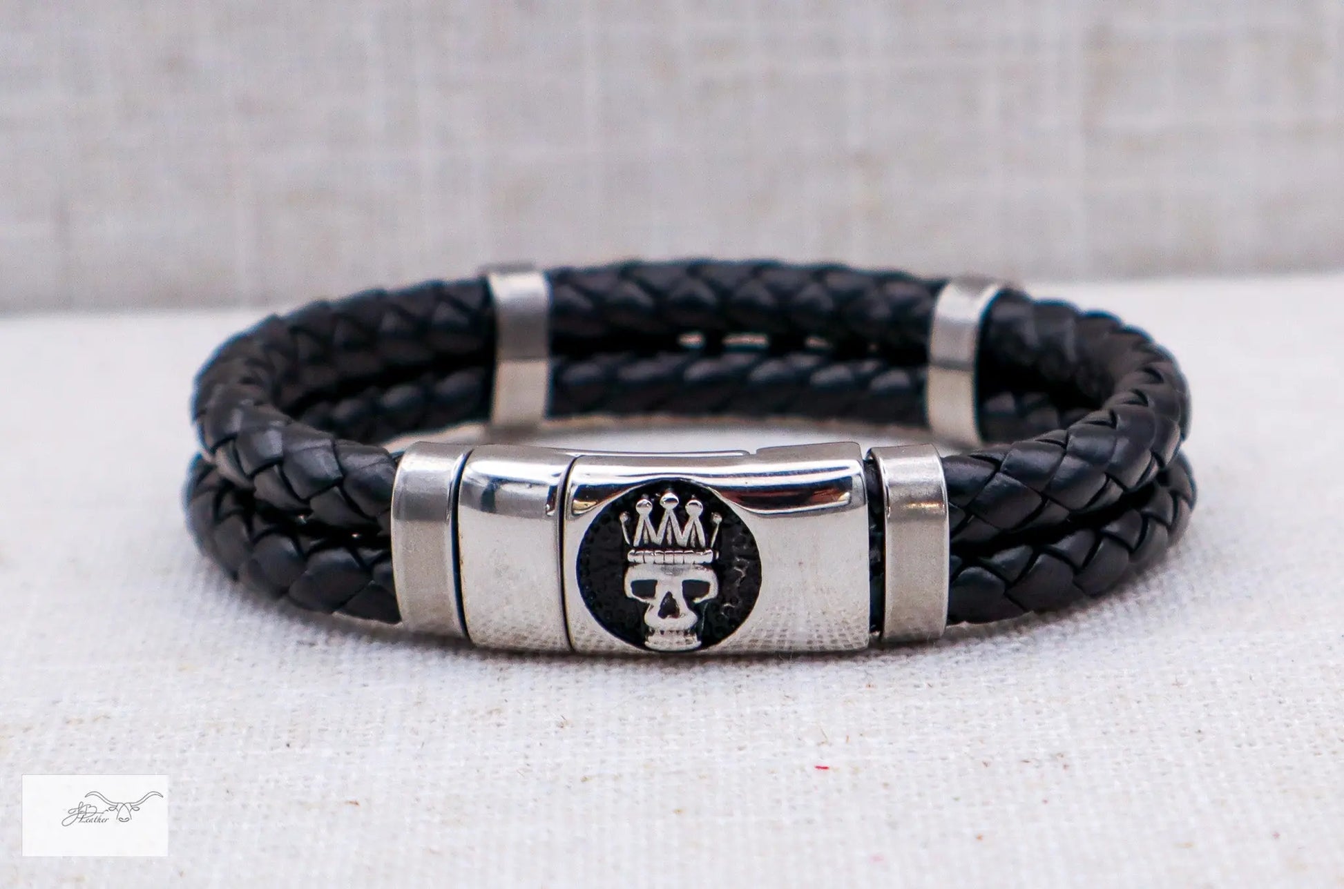 Skull King Bracelet Jon B Leather