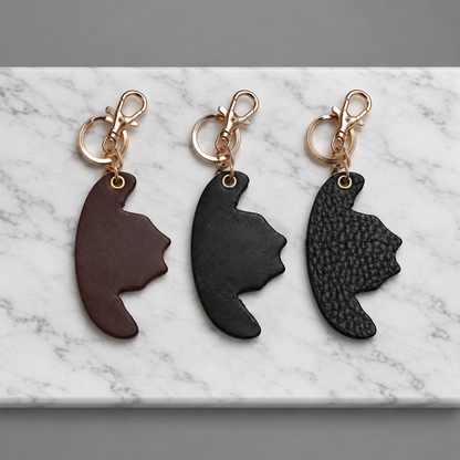 Cowboy Hat Leather Keychain