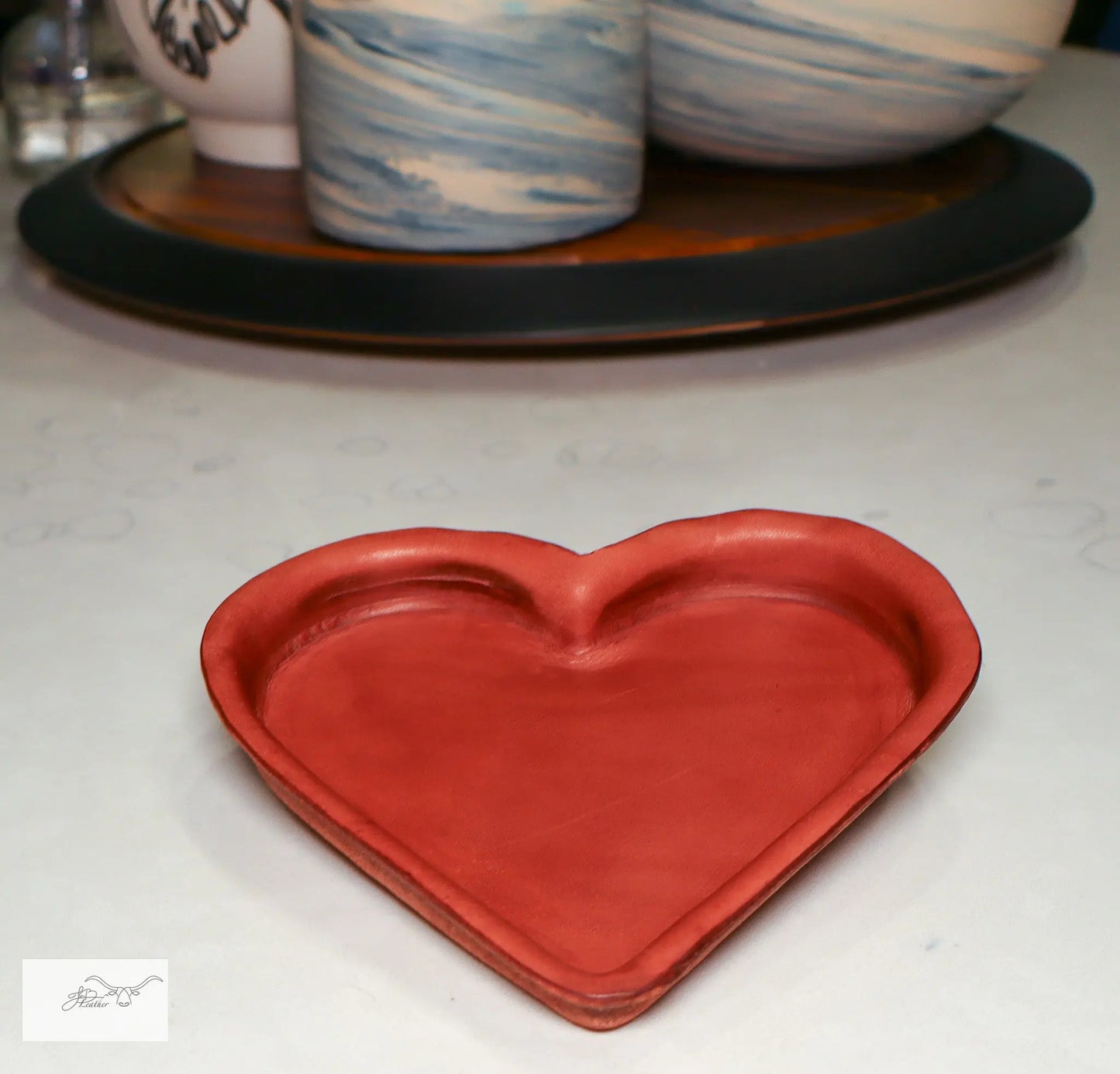 Heart Tray Jon B Leather