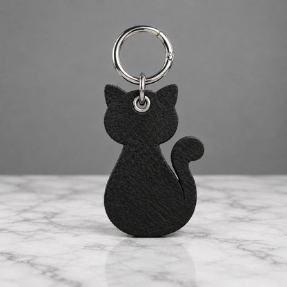 Cat Leather Keychain