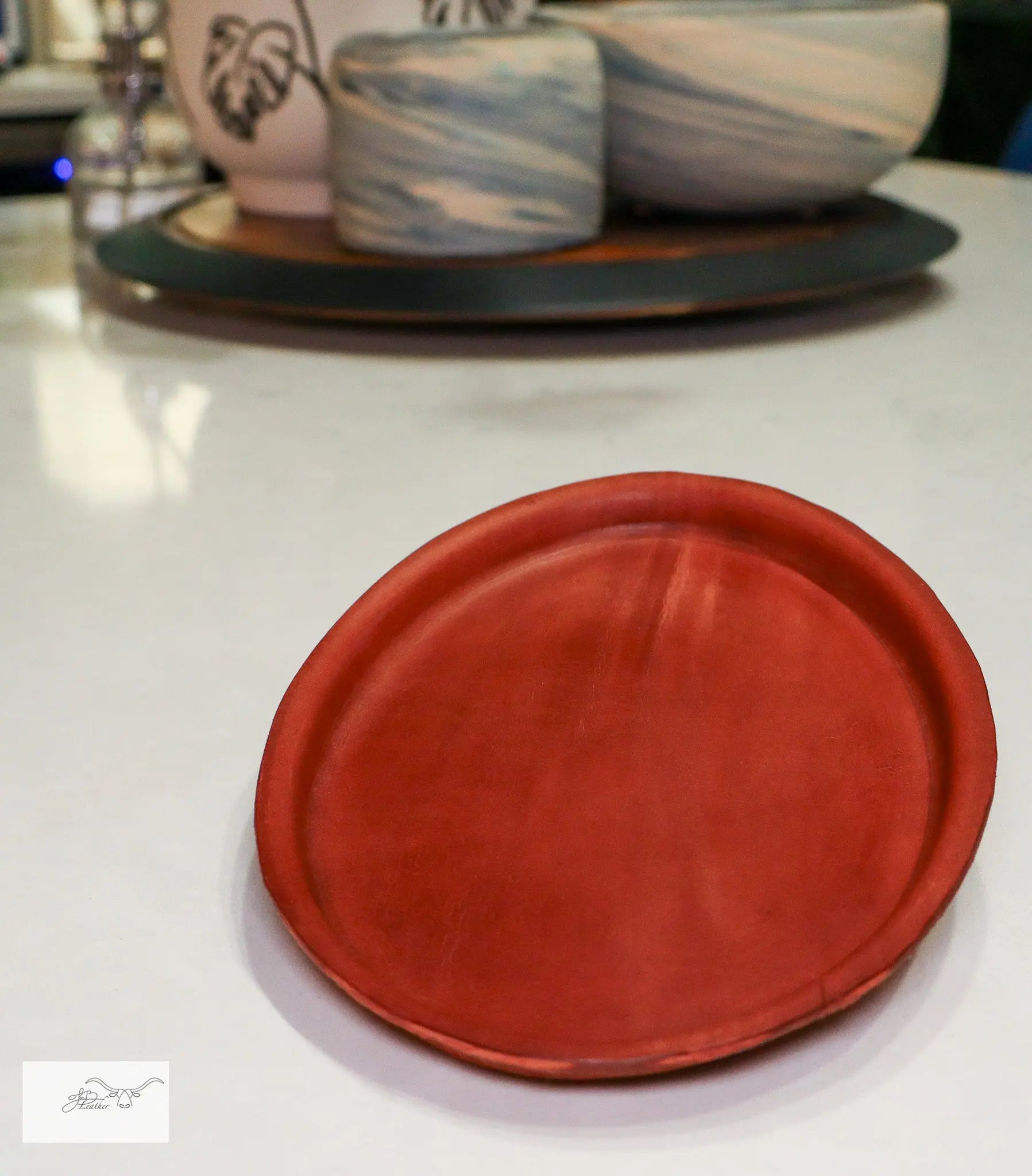 Oval Tray Jon B Leather