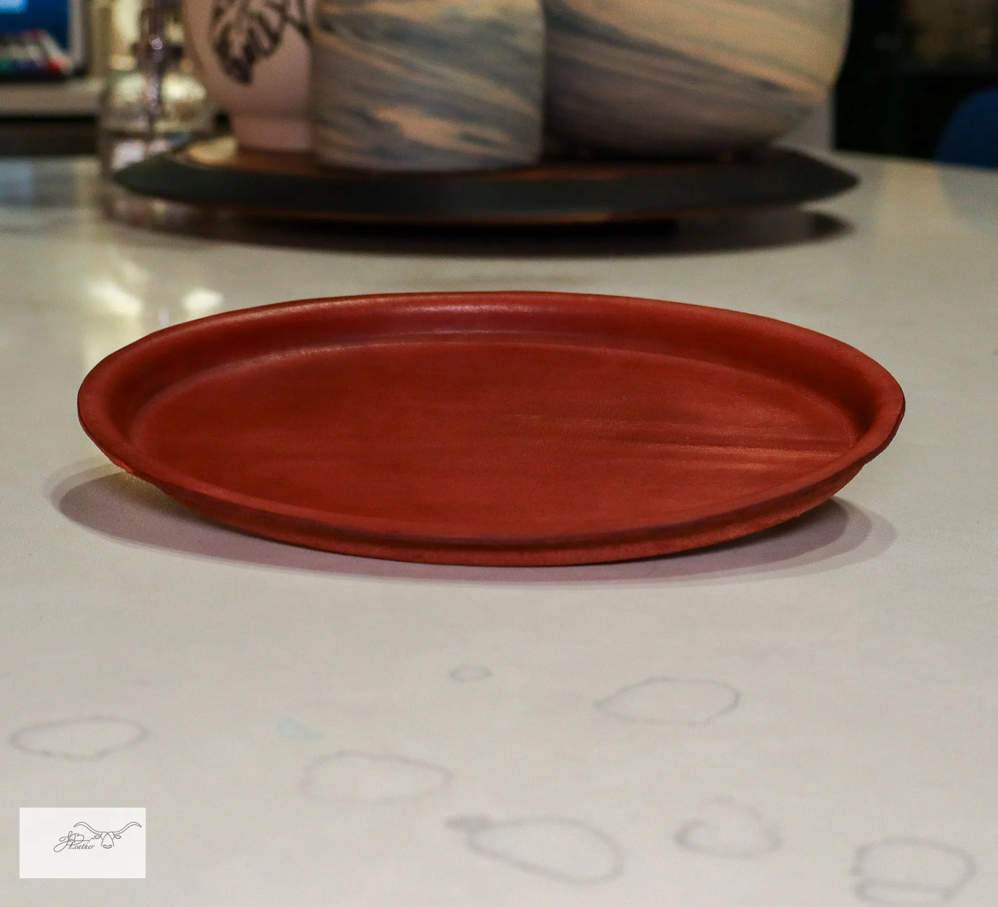 Oval Tray Jon B Leather