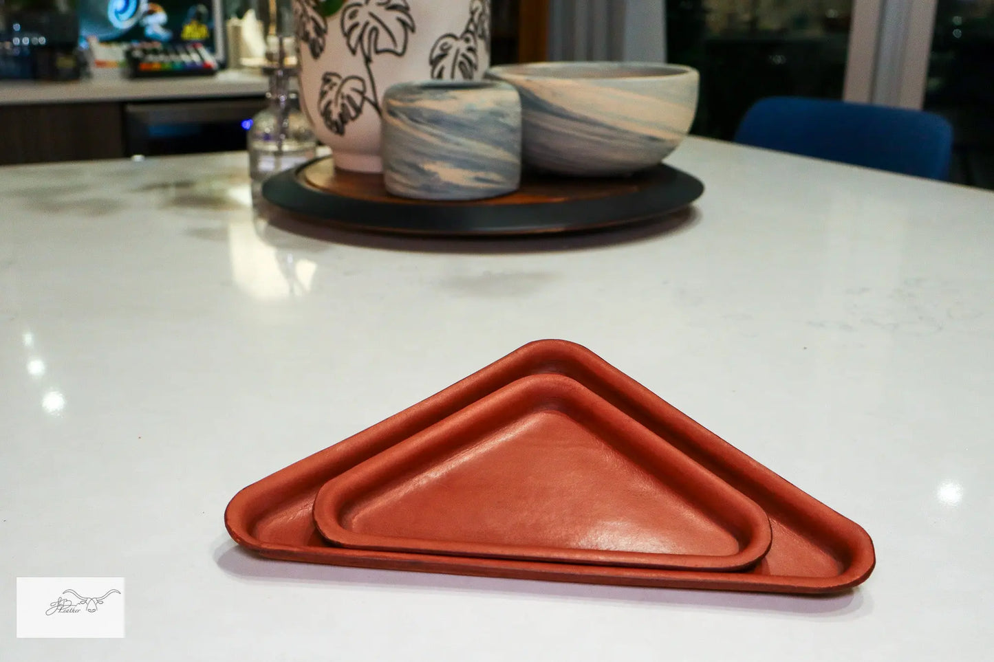 Triangle Trays Jon B Leather