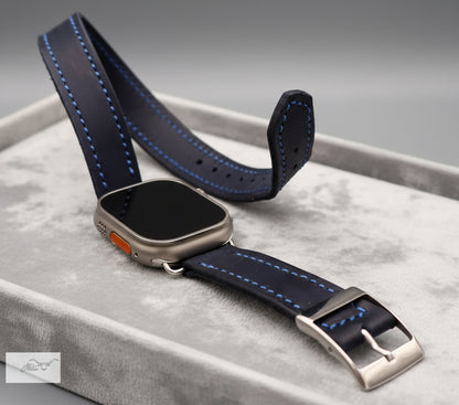 Double Wrap Apple Watch Band Jon B Leather