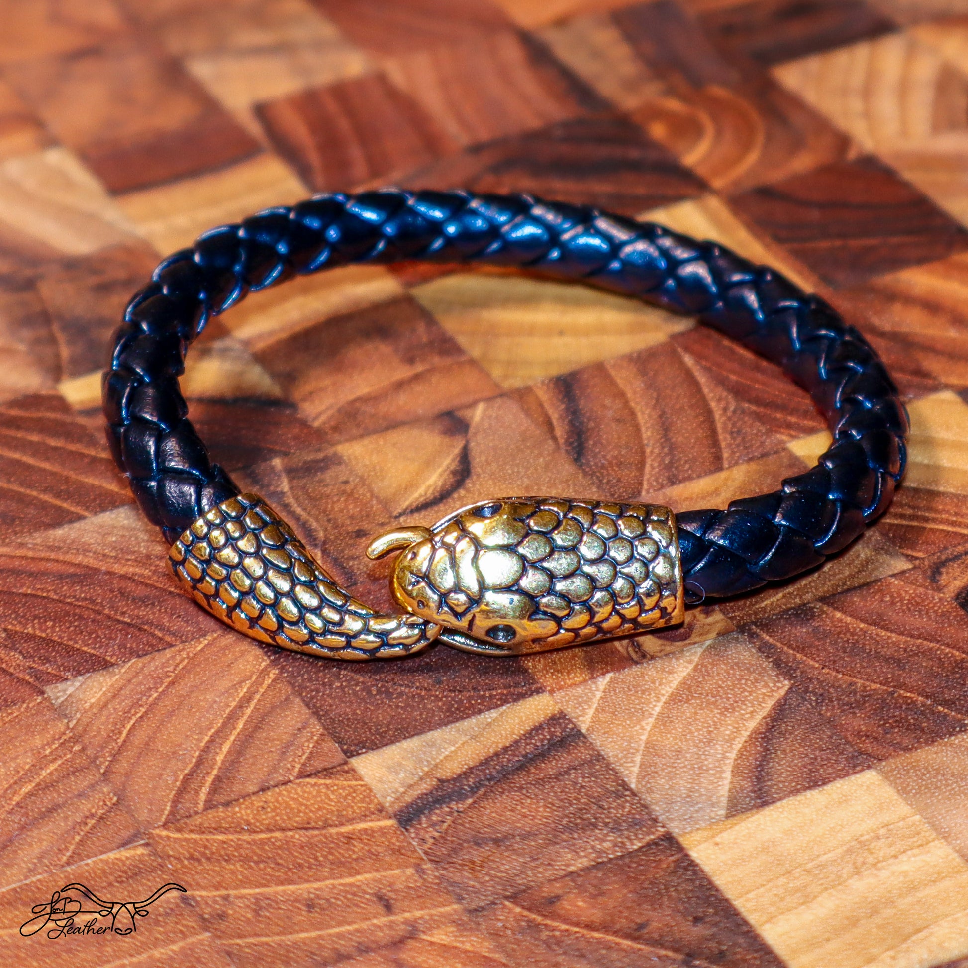 Serpent Bracelet Wrap - Jon B Leather