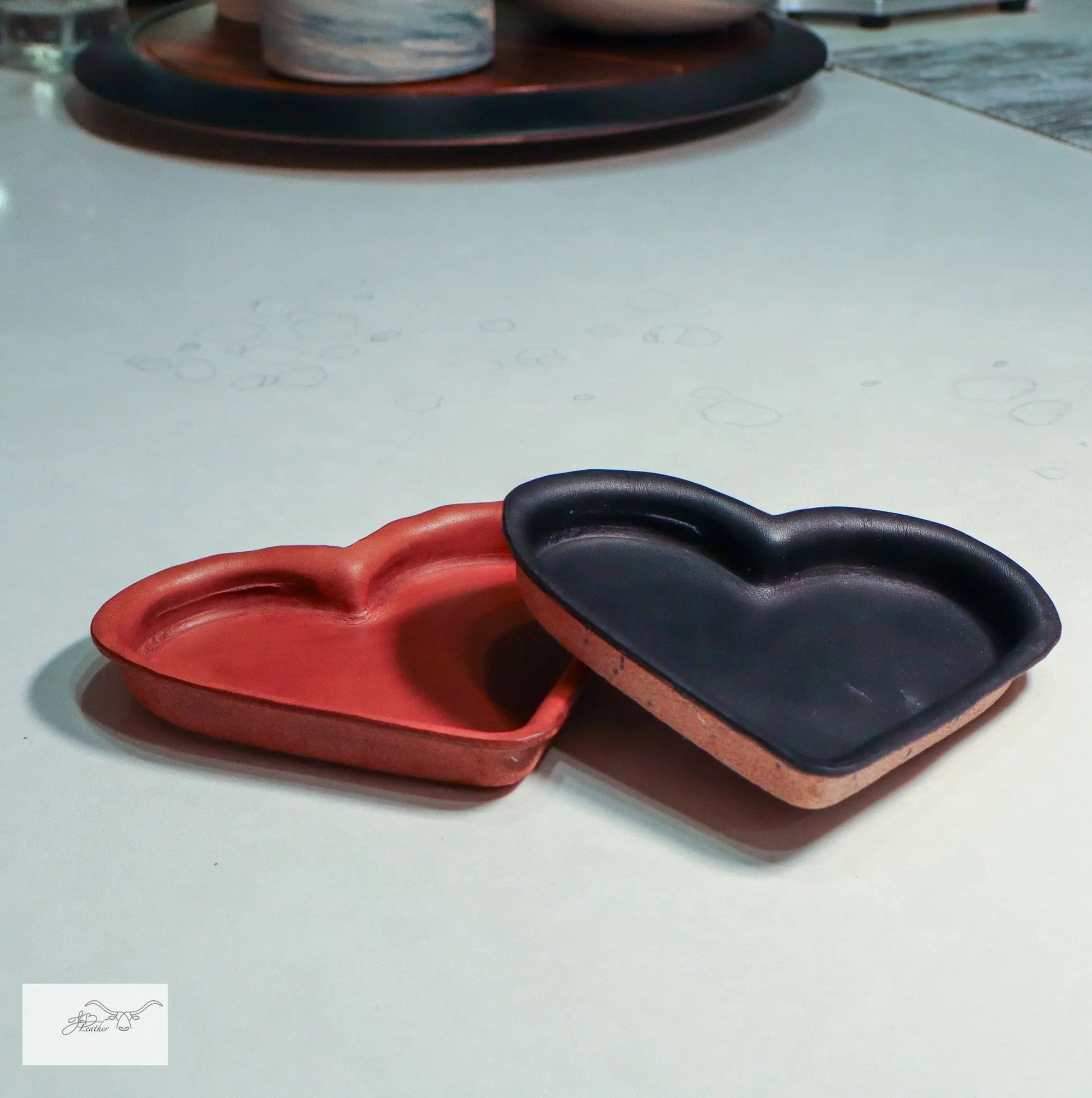 Heart Tray Jon B Leather