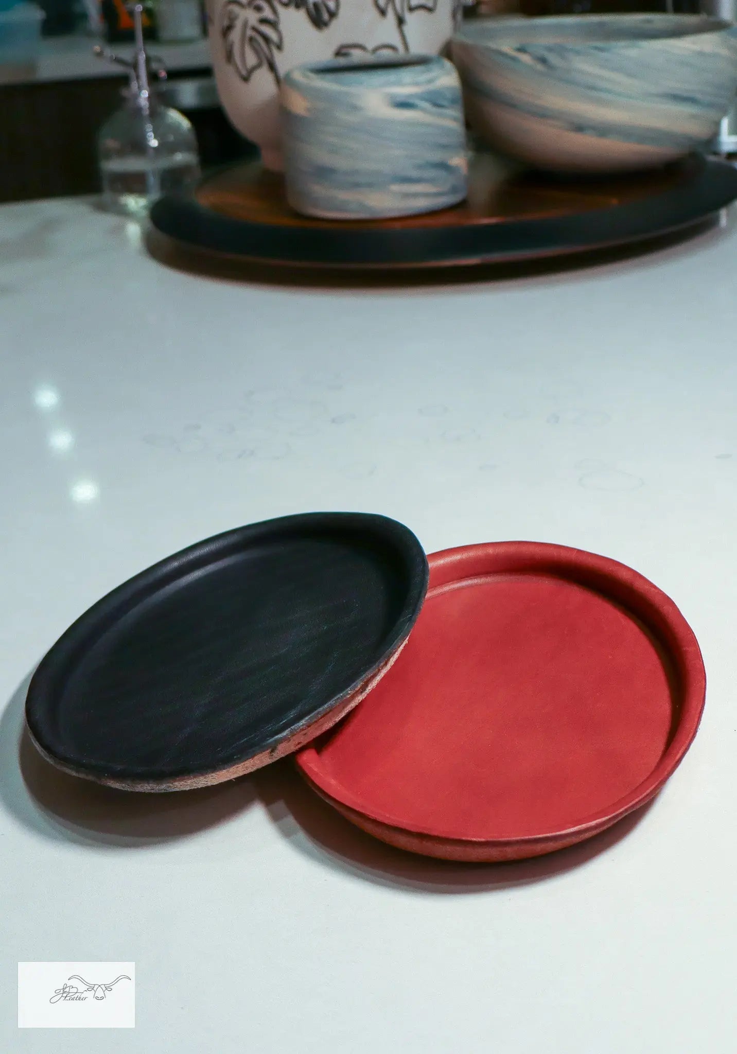 Oval Tray Jon B Leather