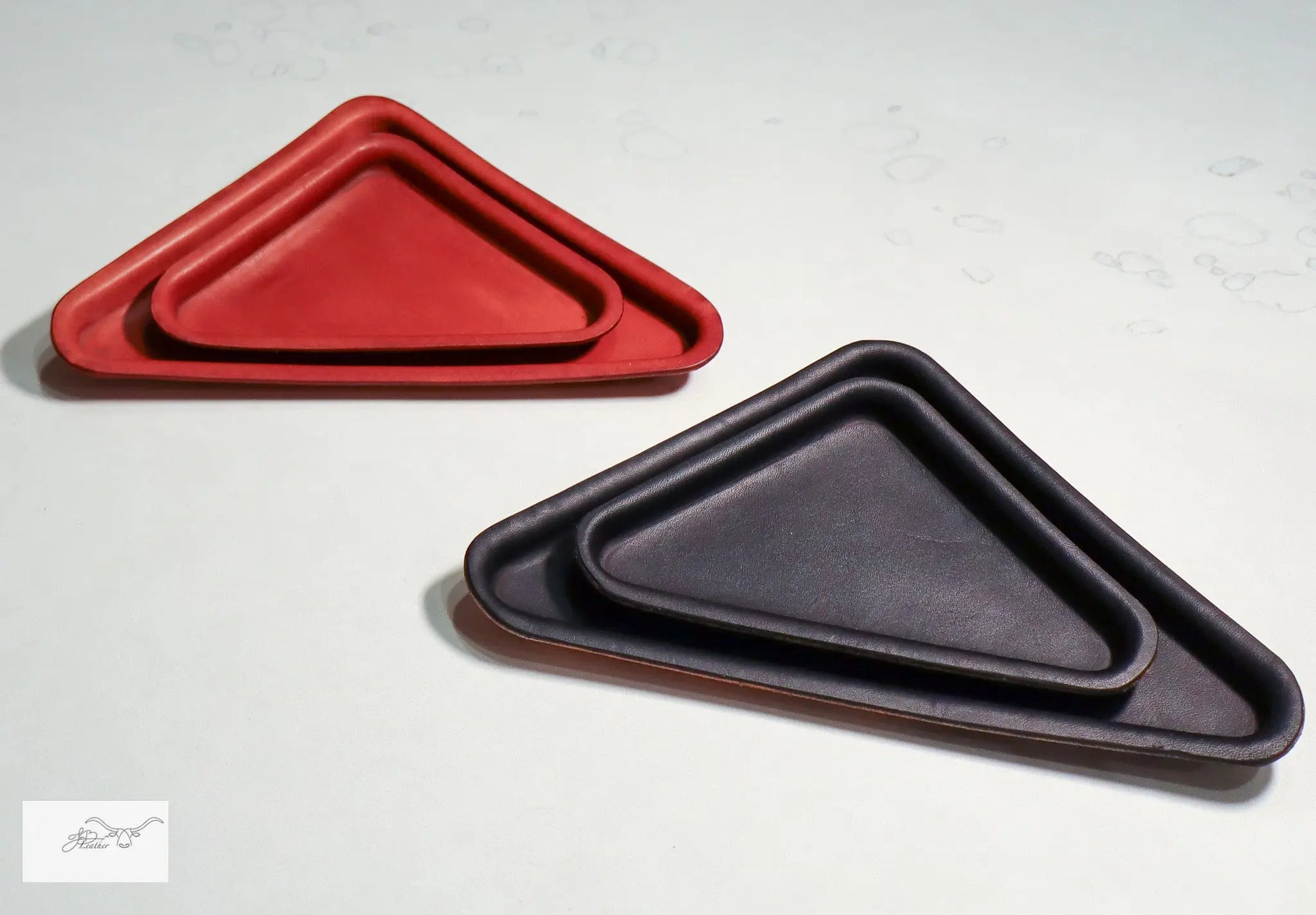 Triangle Trays Jon B Leather