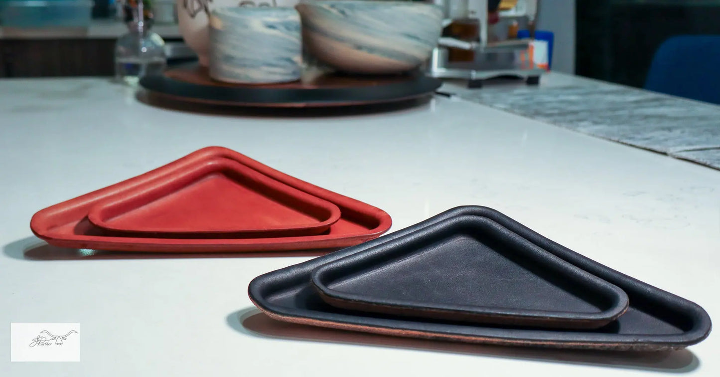 Triangle Trays Jon B Leather