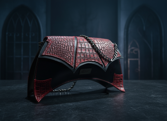 Midnight Echo Winged Handbag