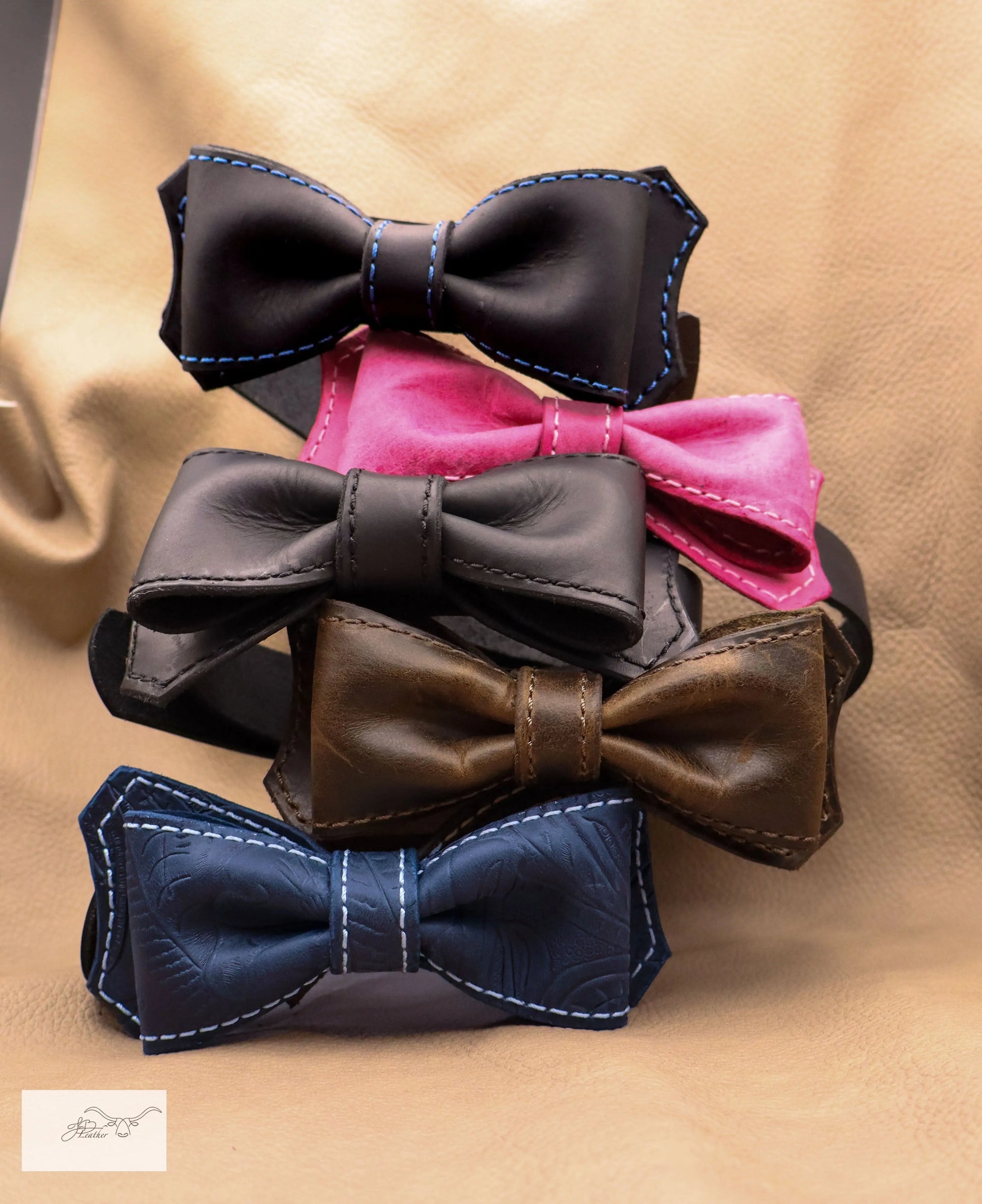 Leather Bow Tie Jon B Leather