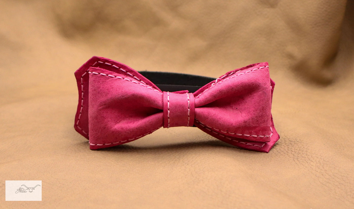 Leather Bow Tie Jon B Leather