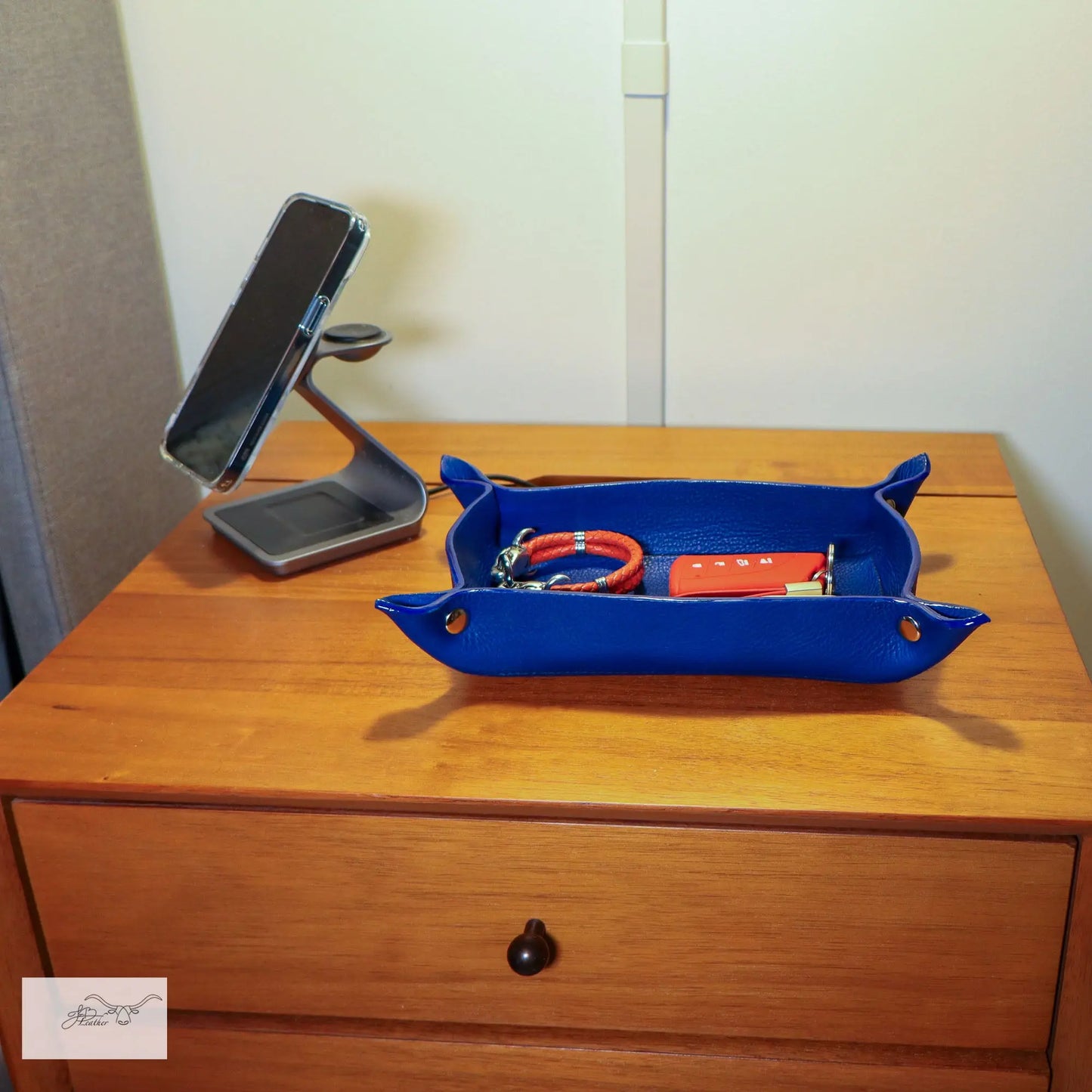 Vibrant Valet Tray from Jon B Leather Jon B Leather