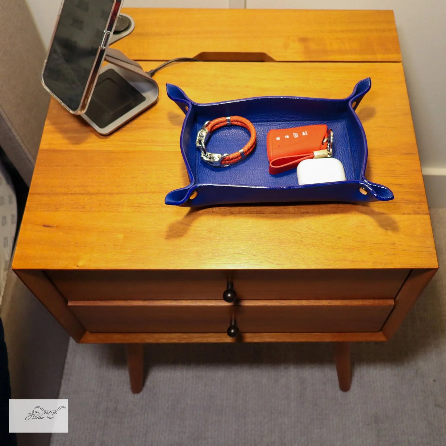 Vibrant Valet Tray from Jon B Leather Jon B Leather