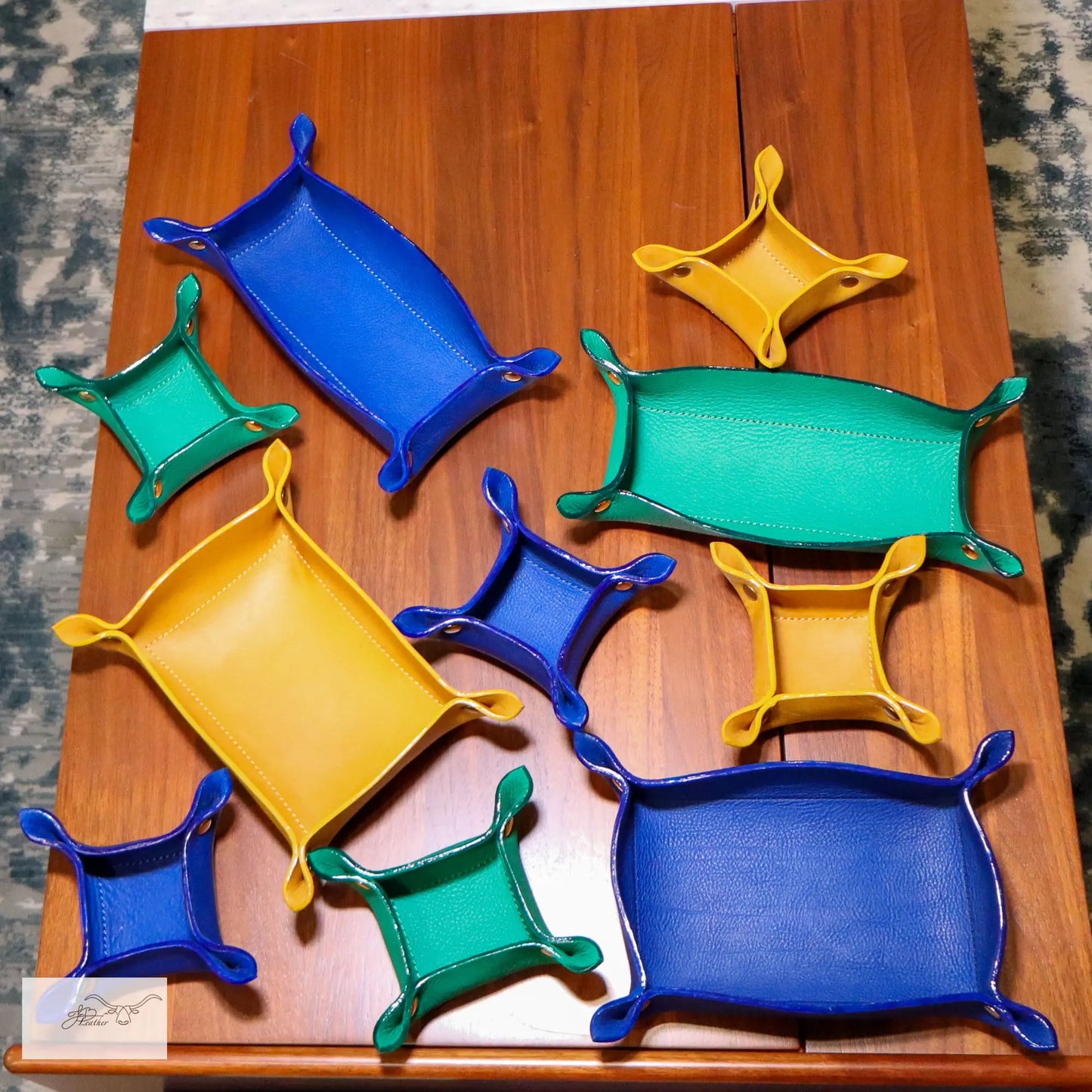 Vibrant Valet Tray from Jon B Leather Jon B Leather