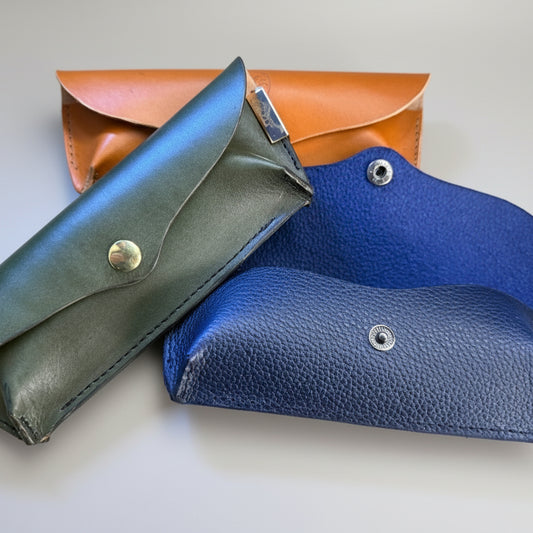 Timeless Vision - Artisan Full Grain Leather Eyeglass Case