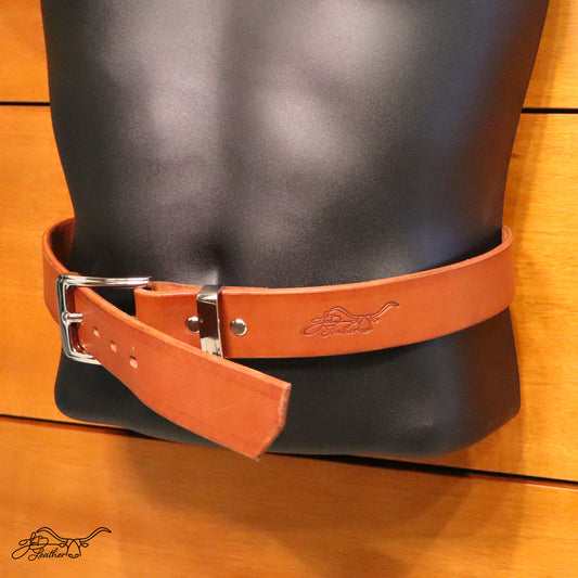 Geometric Belt Full Grain Leather - Jon B Leather