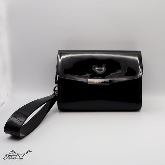 Patent Leather Wristlet Clutch - Jon B Leather
