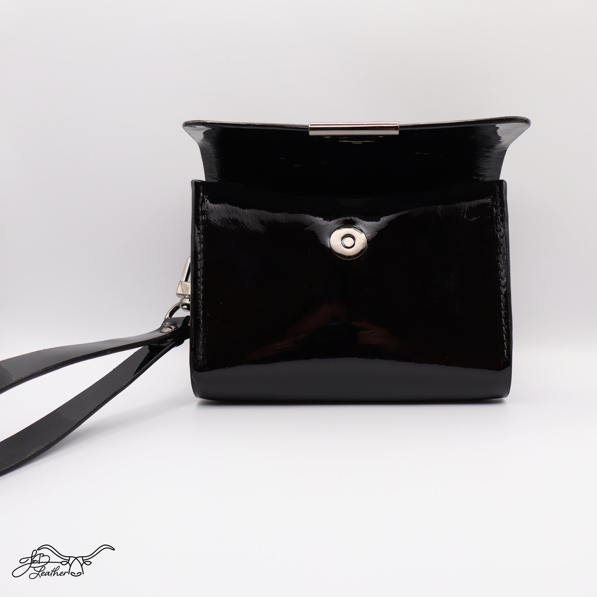 Patent Leather Wristlet Clutch - Jon B Leather