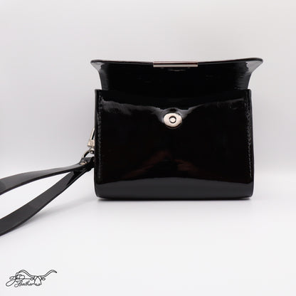 Patent Leather Wristlet Clutch - Jon B Leather
