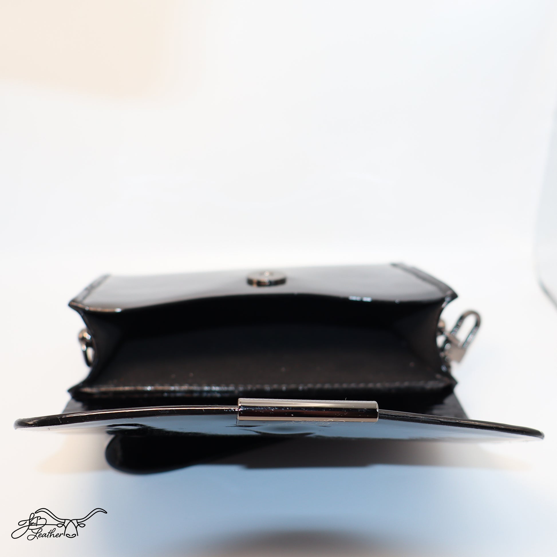 Patent Leather Wristlet Clutch - Jon B Leather