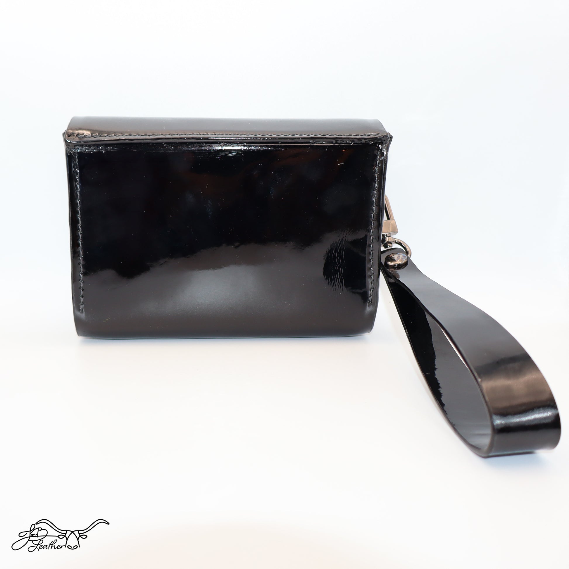 Patent Leather Wristlet Clutch - Jon B Leather