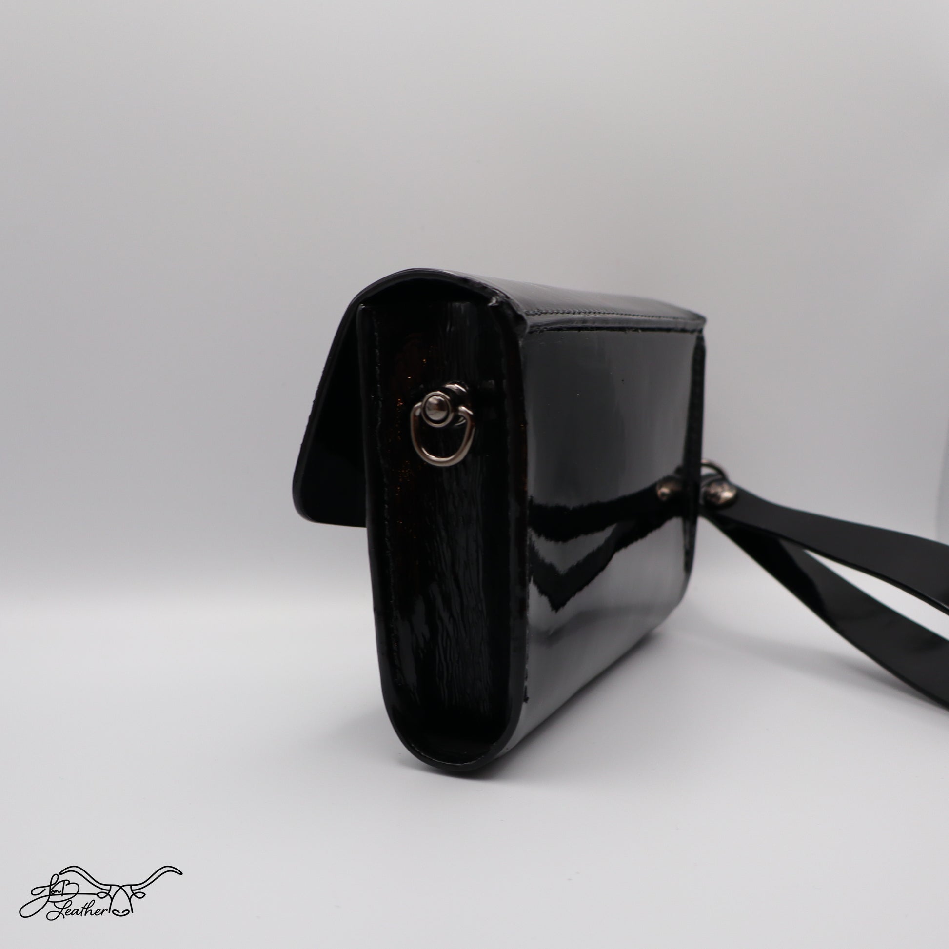 Patent Leather Wristlet Clutch - Jon B Leather
