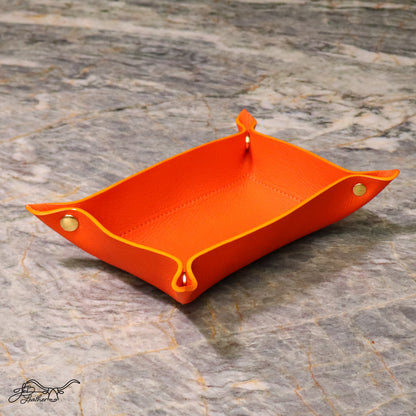 A Vibrant Valet Tray Classic Rectangle - Jon B Leather