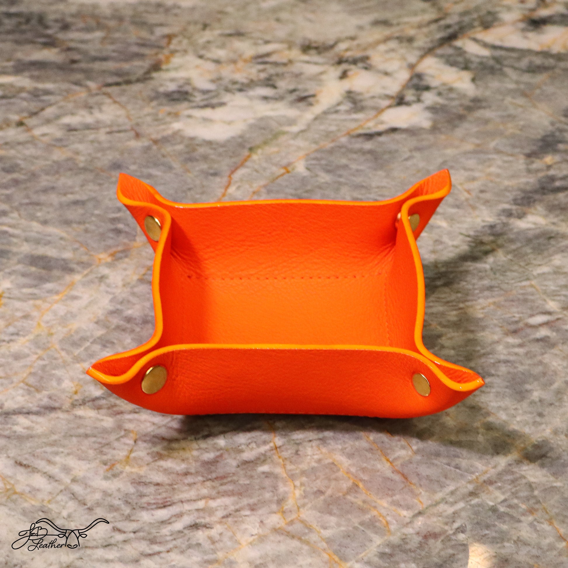 A Vibrant Valet Tray Medium Square - Jon B Leather