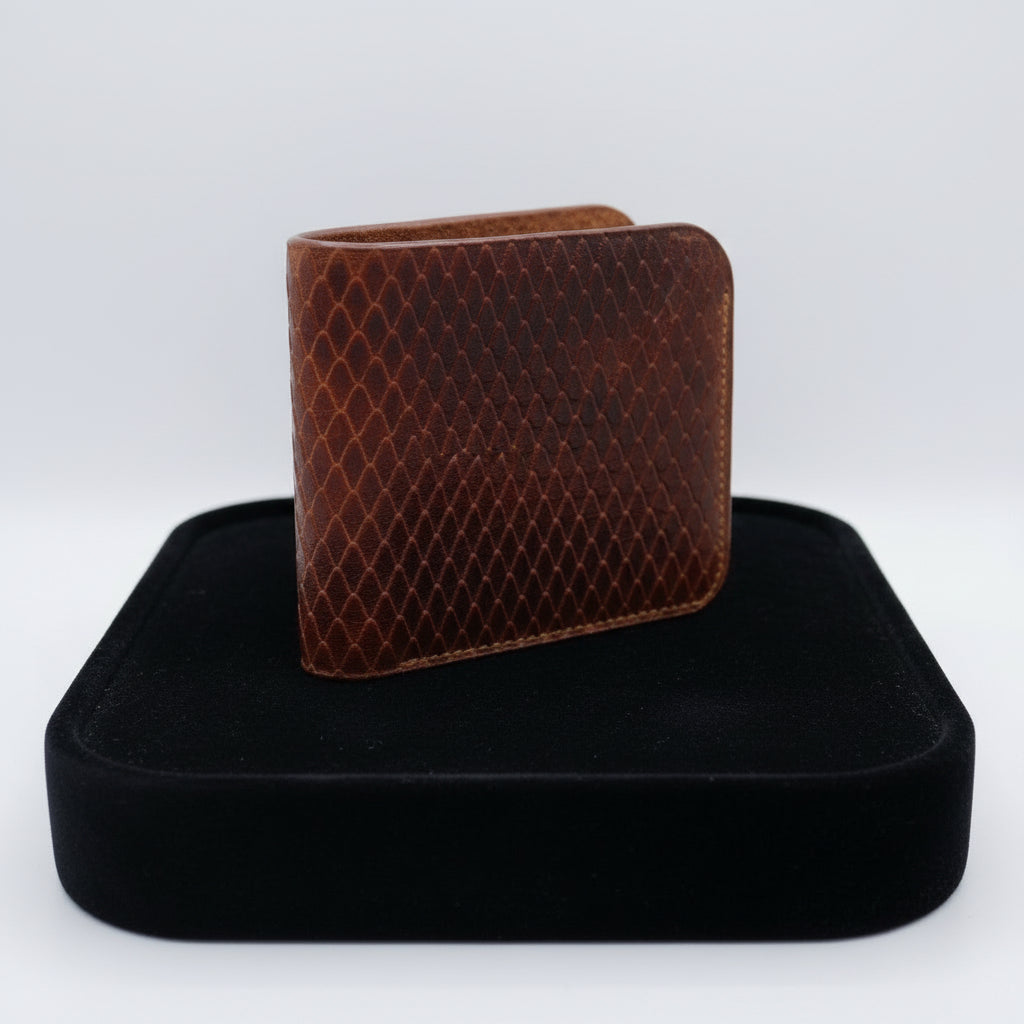 Python Embossed Wallet - Jon B Leather