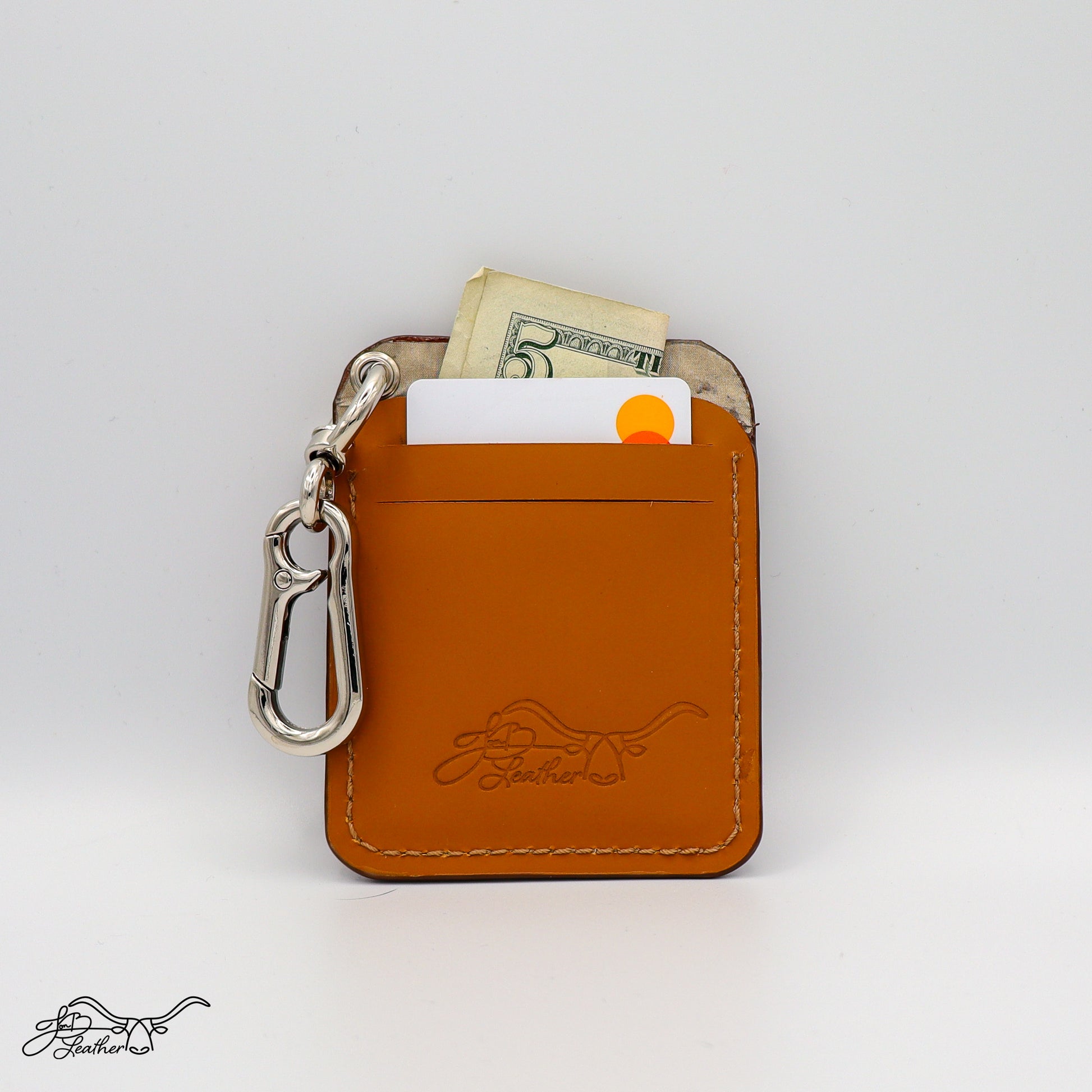 Python Embossed Card Wallet - Jon B Leather