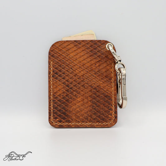 Python Embossed Card Wallet - Jon B Leather