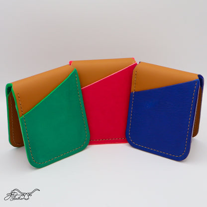 5 Card Color Flip Bi-Fold Wallet - Jon B Leather