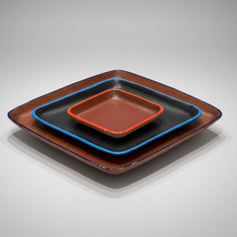 Diamond Molded Leather Tray