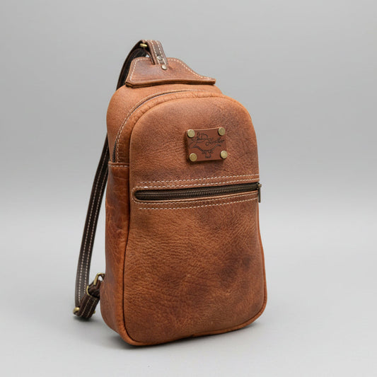 Bison Leather Sling Bag | Convertible Backpack
