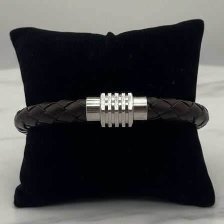 Braided Leather Cord Hex Connect