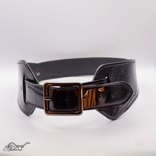Patent Leather Corset Belt