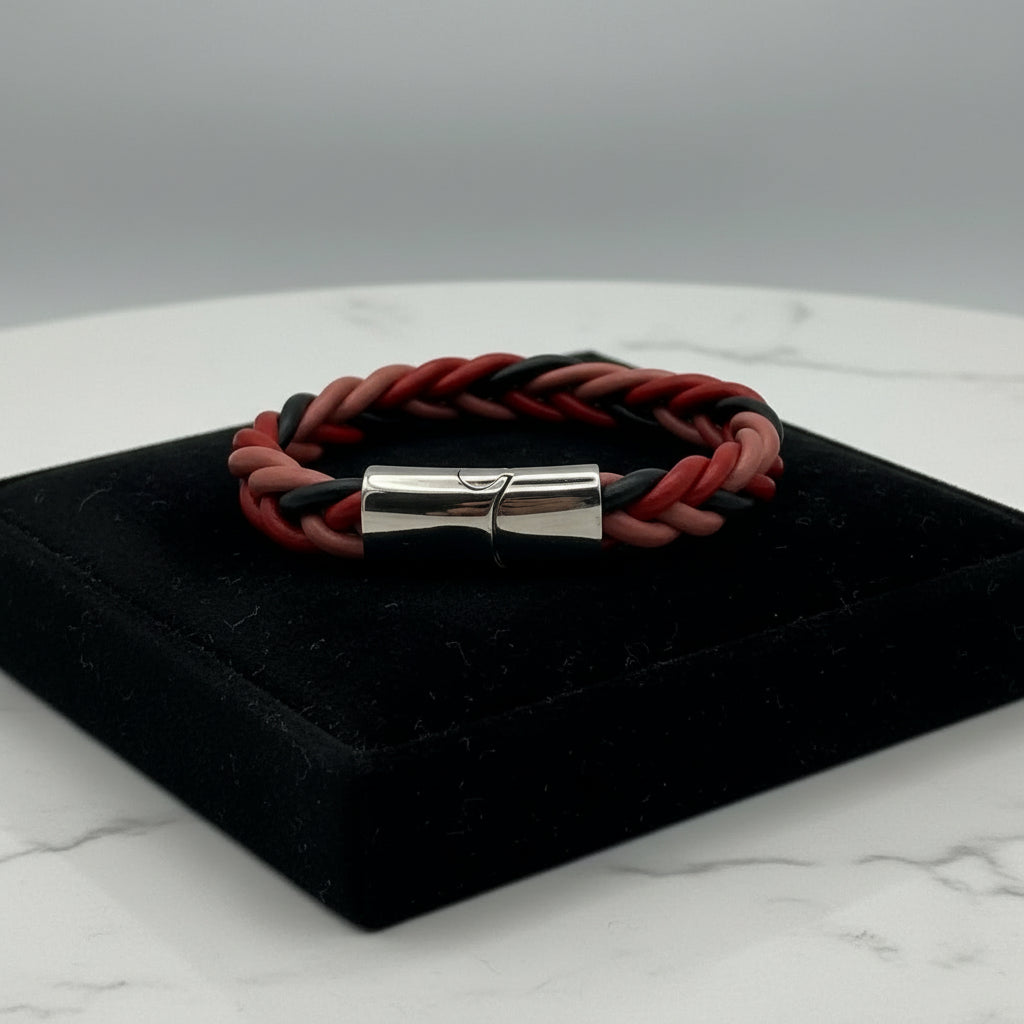 Braided Leather Cord Bracelet
