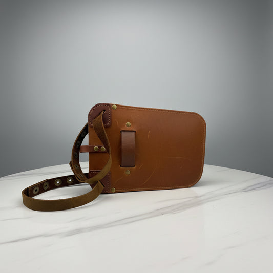 Equestrian Leather Phone Pouch