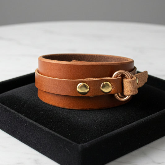 Full Grain Leather Cuff Bracelet