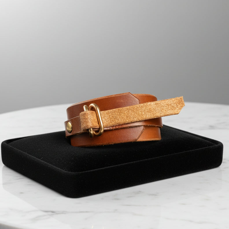Full Grain Leather Cuff Bracelet