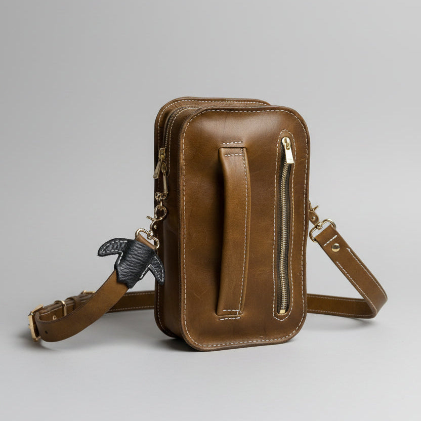 Save a Horse Crossbody Bag — Rustic Bison Leather