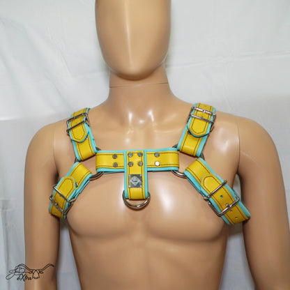 JonBx Cyan and Yellow Fashion Harness