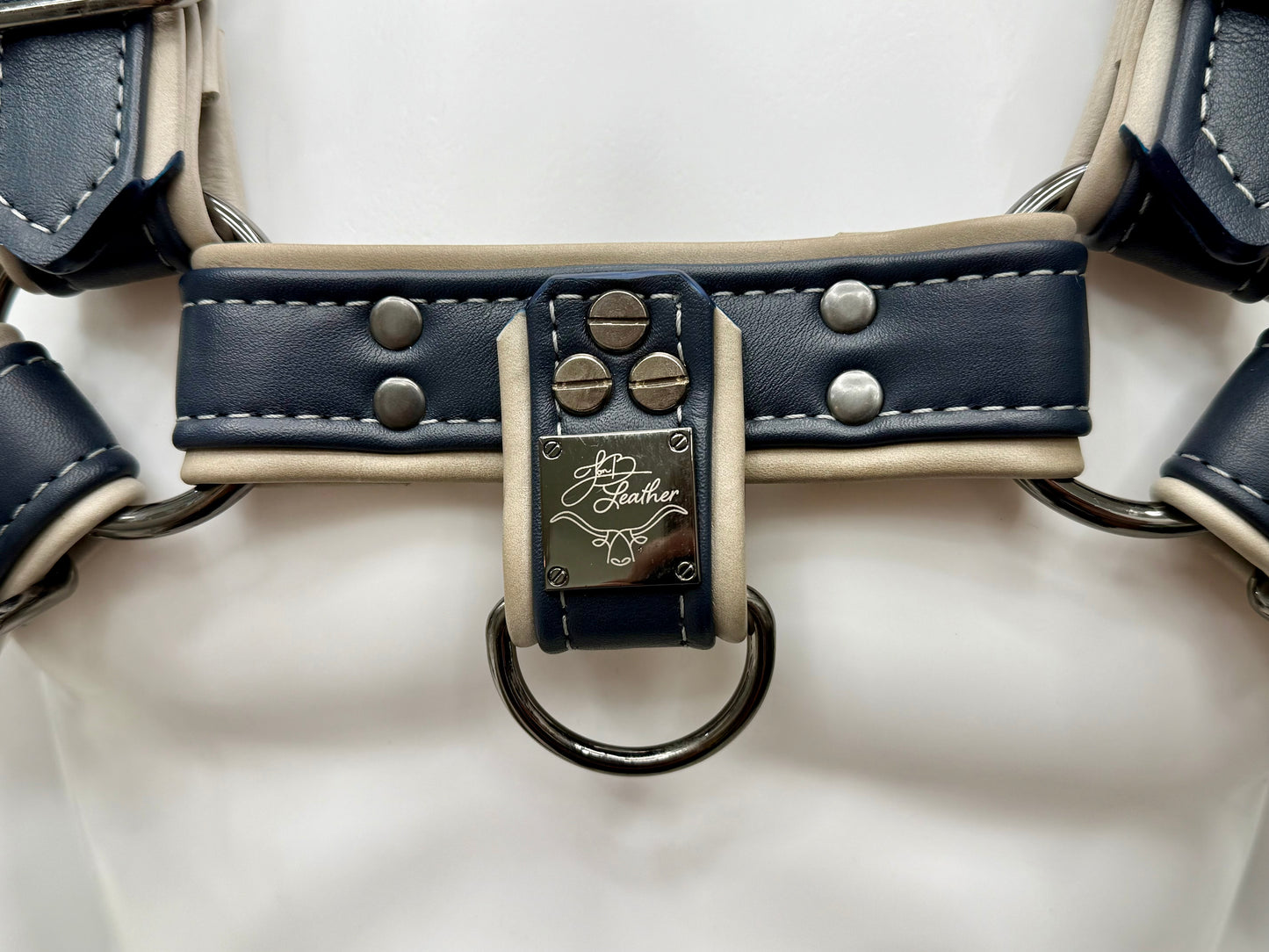 JonBx Light Gray and Navy Fashion Harness