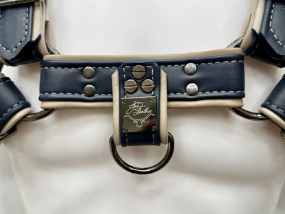 JonBx Light Gray and Navy Fashion Harness