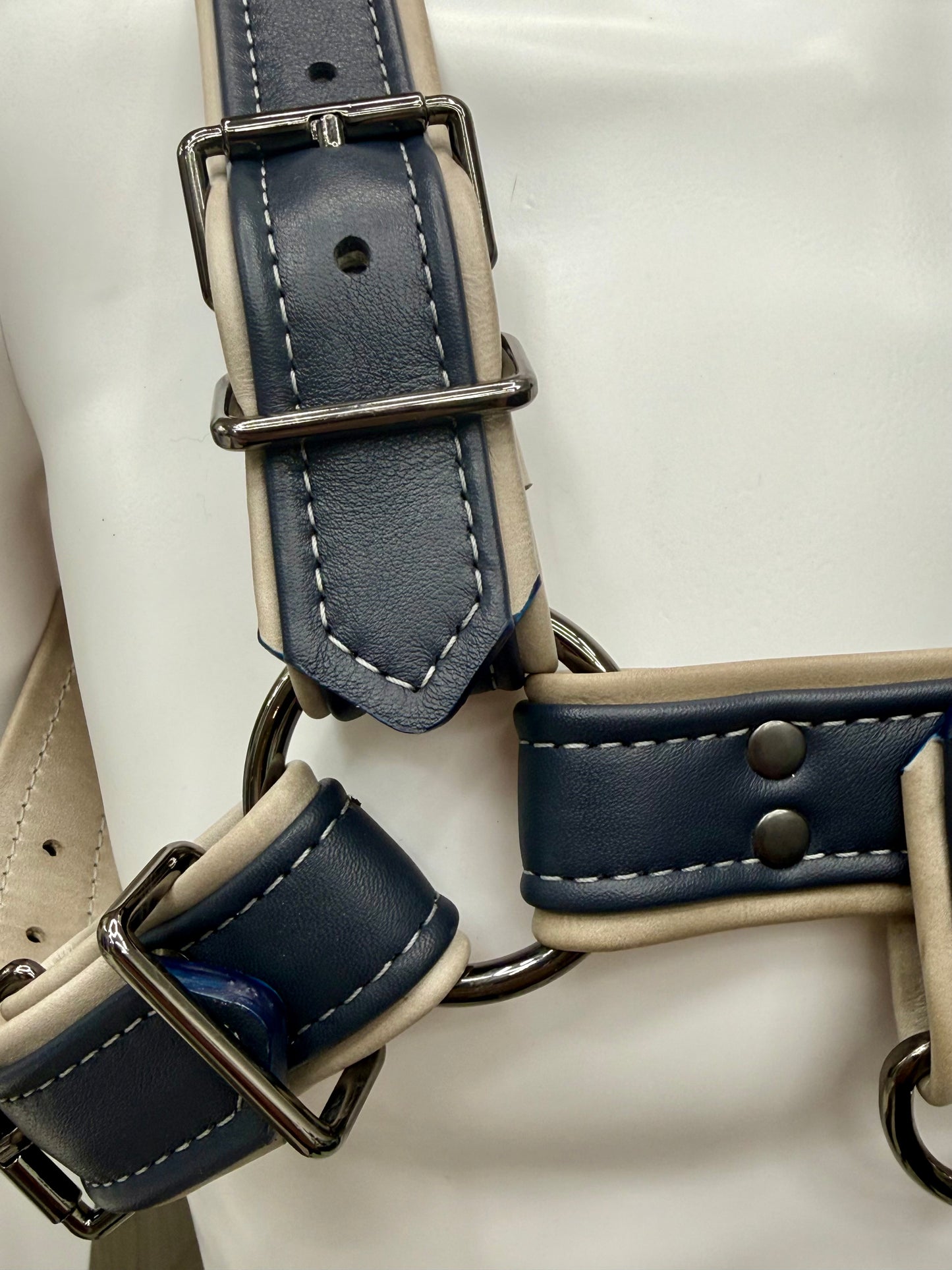 JonBx Light Gray and Navy Fashion Harness