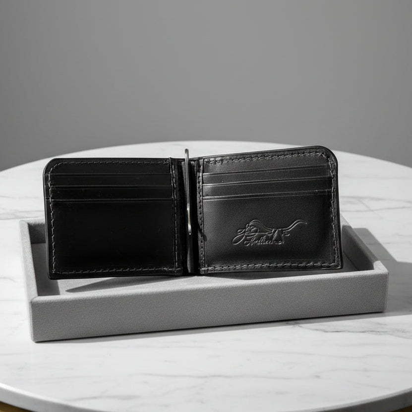 Beau Vault Exotic Bifold Money Clip Wallet | Alligator