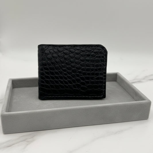 Beau Vault Exotic Bifold Money Clip Wallet | Alligator