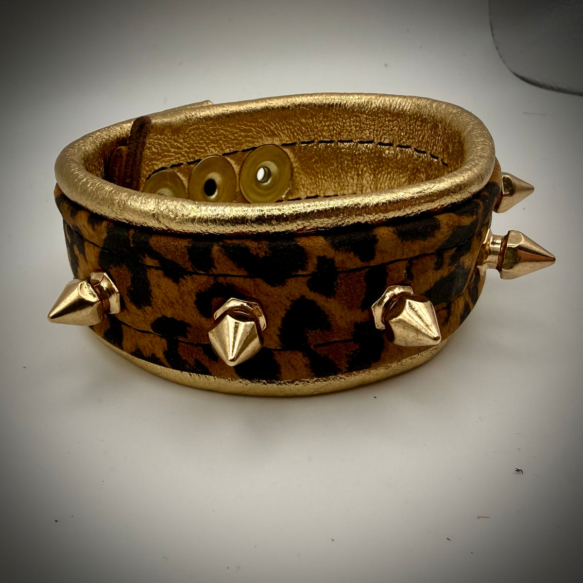 Cheetah Spike Cuff Bracelet