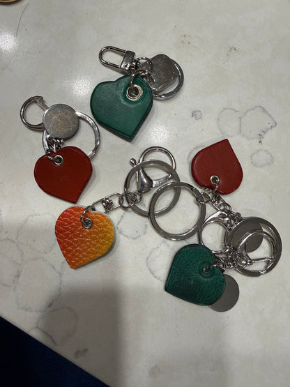 Heart Leather Keychain